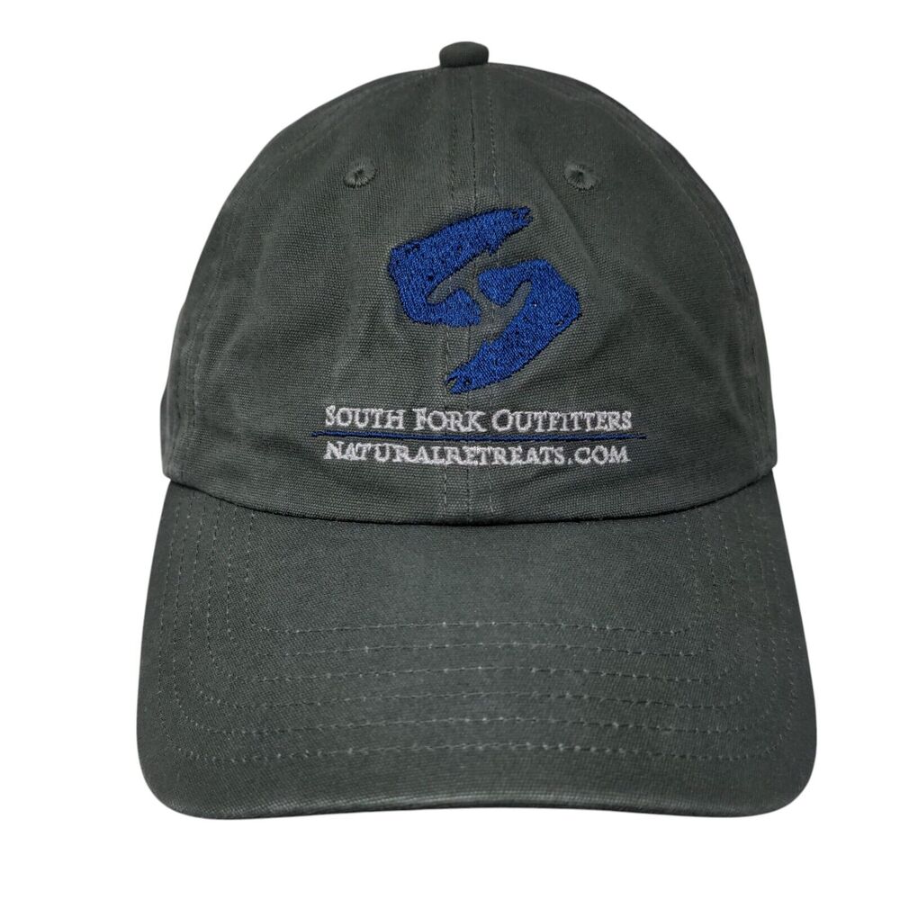 South Fork Outfitters Natural Retreats.Com Slideback Hat Gray OSFA Simms Cotton